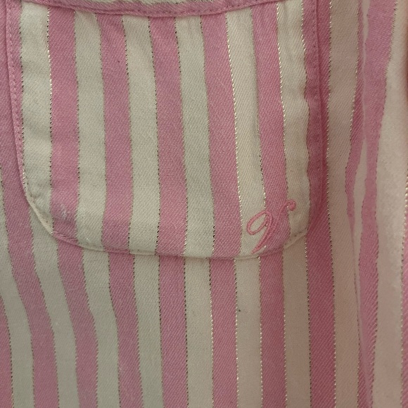 Victoria secret pink striped pajama top - Picture 3 of 7